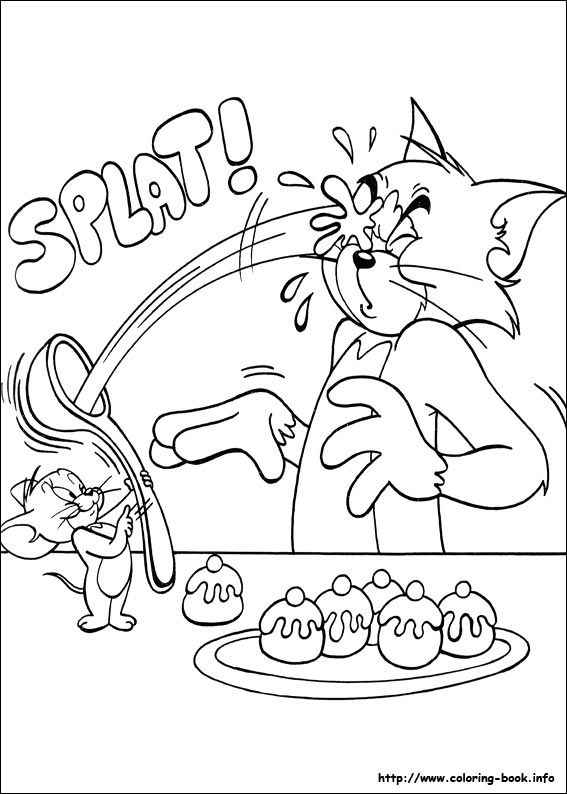 Tom and Jerry coloring picture